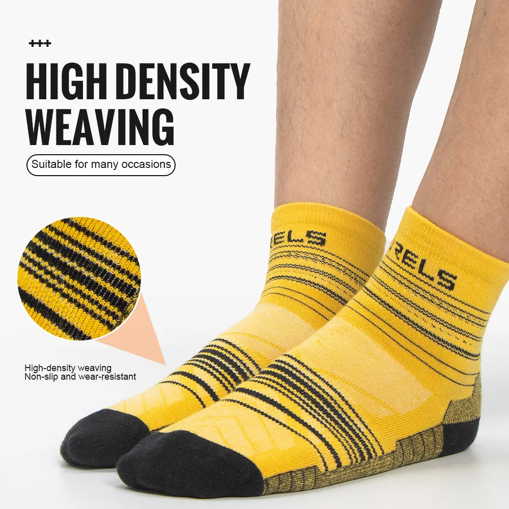 1/3Pairs Merino Wool Socks Breathable Moisture Wicking Anti-Odor Socks Hiking Running Trekking Thermal Athletic Crew Socks