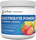 Dr. Berg Zero Sugar Hydration Keto Electrolyte Powder - Enhanced W/ 1000 Mg of Potassium & Real Pink Himalayan Salt (NOT Table Salt) - Strawberry Lemonade Hydration Drink Supplement - 50 Servings