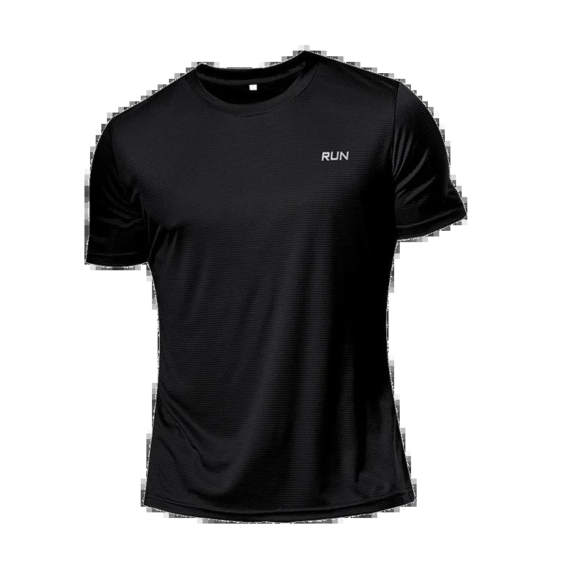 High Quality Polyester Men Running T Shirt Quick Dry Fitness Shirt Training Exercise Clothes Gym Sport Shirt Tops Lightweight
