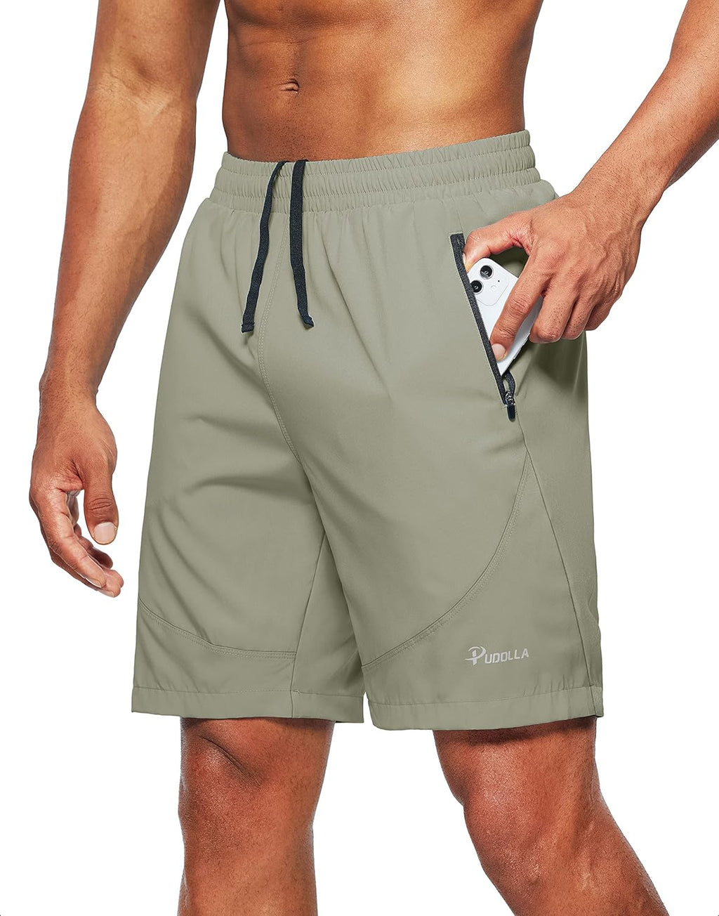 Men'S Workout Running Shorts 7"/5"/9" Lightweight Gym Athletic Shorts for Men with Zipper Pockets
