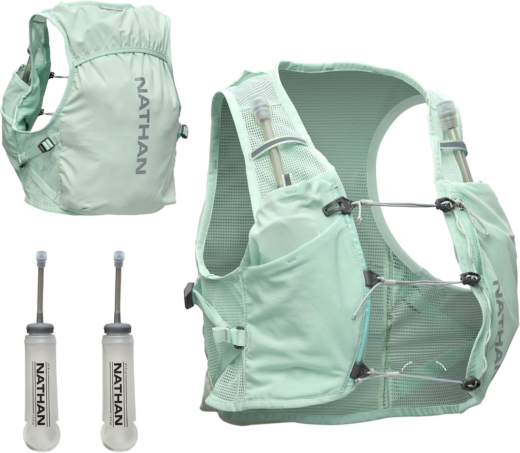 Women'S Hydration Vest - Lightweight Mesh, Breathable, 2X14Oz Flasks, 2L Bladder, Reflective Vest, Pinnacle Breeze