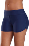 Swim Board Shorts for Womens Tummy Control Swim Shorts Solid Boardshorts