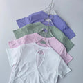 Women's Quick Dry Running T-Shirt — Fitted Short Sleeve with Back Cutout