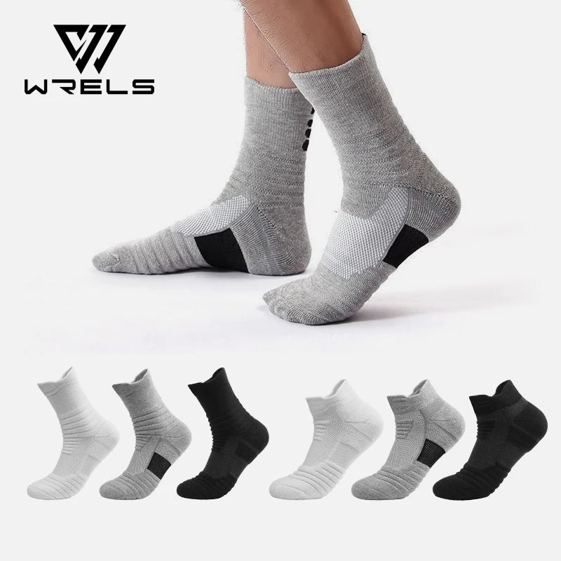 Running Compression Socks for Men Women Anti-Blister Moisture Wicking Athletic Hiking Basketball Socks Cushion Socks