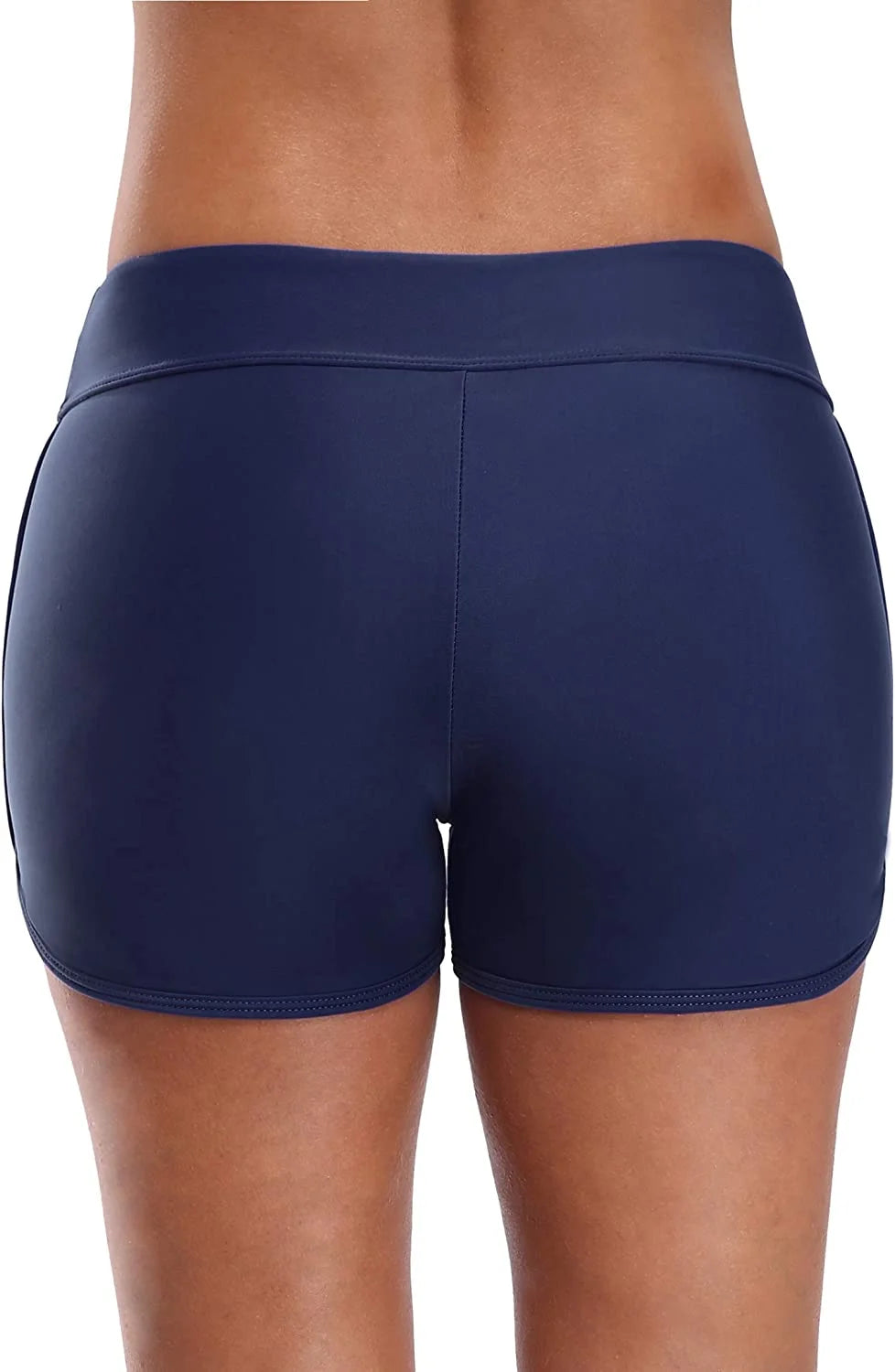 Swim Board Shorts for Womens Tummy Control Swim Shorts Solid Boardshorts
