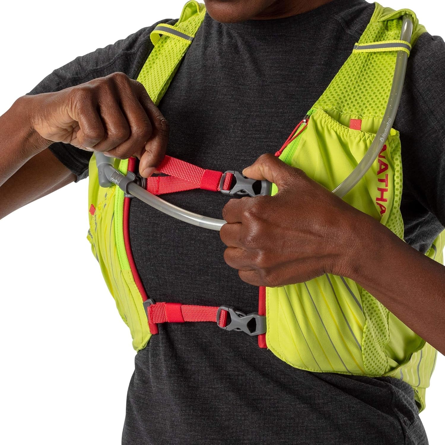 Women'S Hydration Running Vest, 1.6L Water Bladder Included